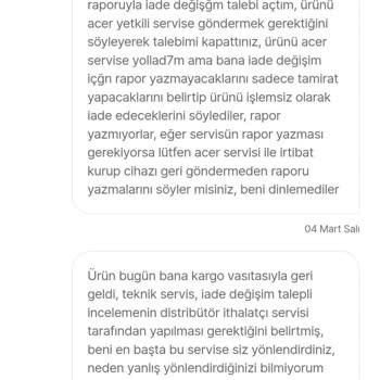 Hepsiburada'da USB Sorunu Ve Yetersiz Müşteri Hizmeti