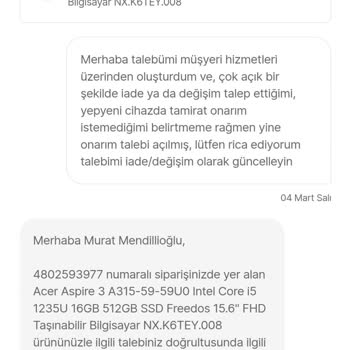 Hepsiburada'da USB Sorunu Ve Yetersiz Müşteri Hizmeti