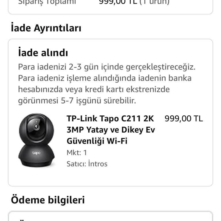 Amazon İade Sürecinde Yaşanan Sorun