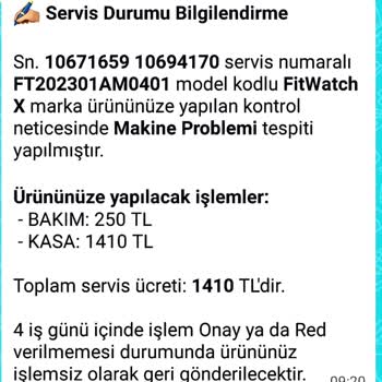 Garanti Kapsamında Çözülmeyen Akıllı Saat Problemi
