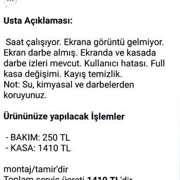 Garanti Kapsamında Çözülmeyen Akıllı Saat Problemi