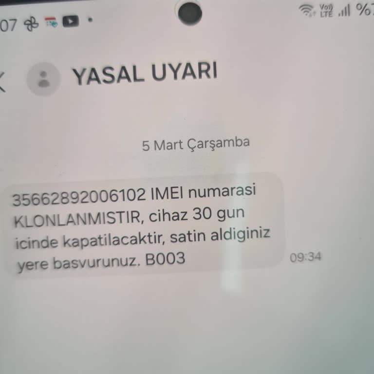 IMEI Klonlamasıyla Karşılaşan Müşterinin Mağduriyeti