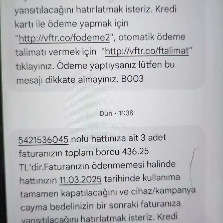 Yanlışlıkla Faturalı Hatta Geçiş Ve Haksız Fatura Borcu