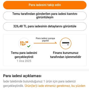 İade Sürecinde Yaşanan Aksaklık Ve Gecikme