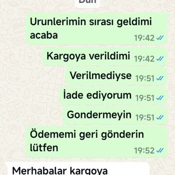 Yılan Tekstil'den Ürün Gelmedi, Paramı İstiyorum