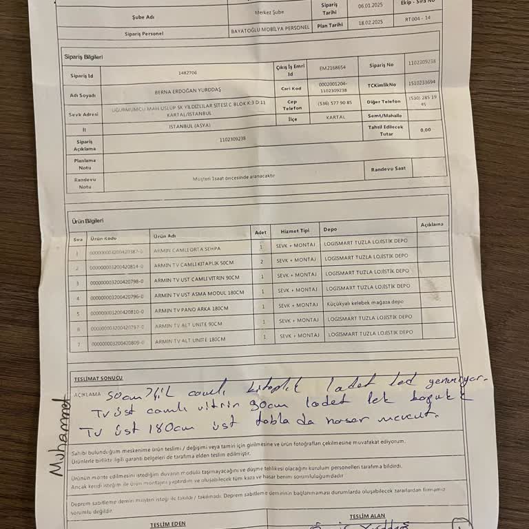 Kelebek Mobilya İle Teslimat Ve Müşteri Hizmetleri Hayal Kırıklığı