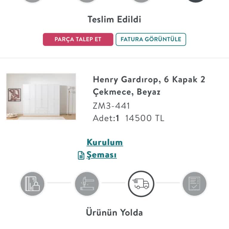 Teslim Edilmeyen Gardırop Ve Müşteri Hizmetleri Sorunu