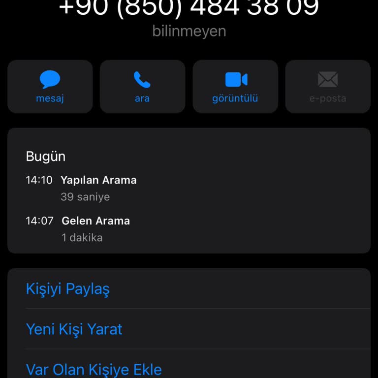 Türk Telekom Adına Yapılan Şüpheli Arama