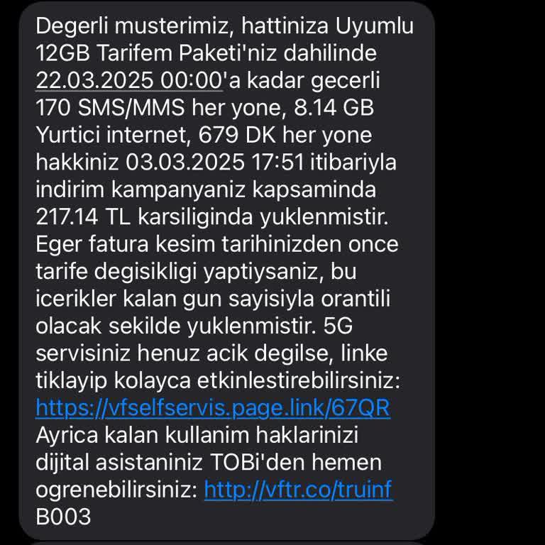 Yanlış Paket Seçimi Mağduriyeti