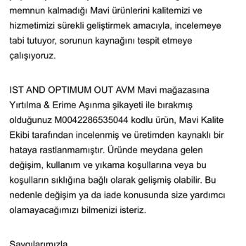 Mavi Pantolonun Deformasyon Sorunu Ve Yetersiz Müşteri Hizmeti