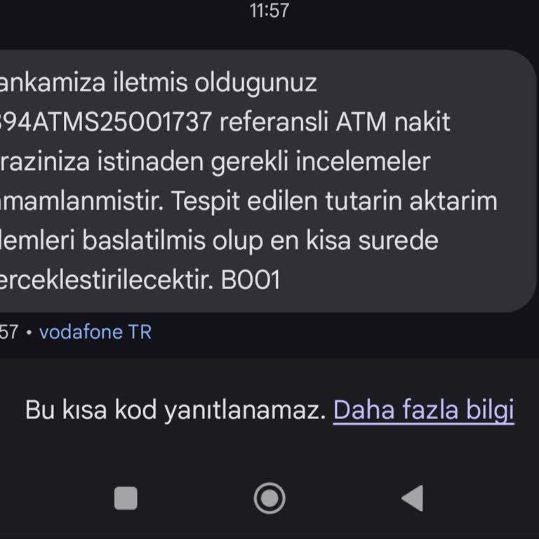 ATM'de Alıkonulan Para Mağduriyeti