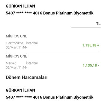 Migros Sanal Market'te ParaPuan Sorunu