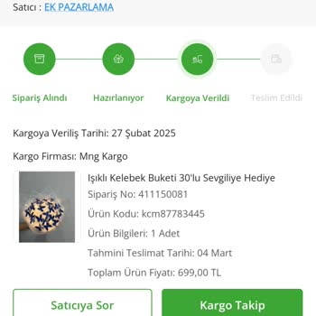 Çiçek Sepeti Ve MNG Kargo Arasında Kaybolan Sipariş