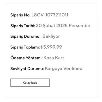 Yeni Koza'dan Ürünler Gelmedi, İptal Edildi