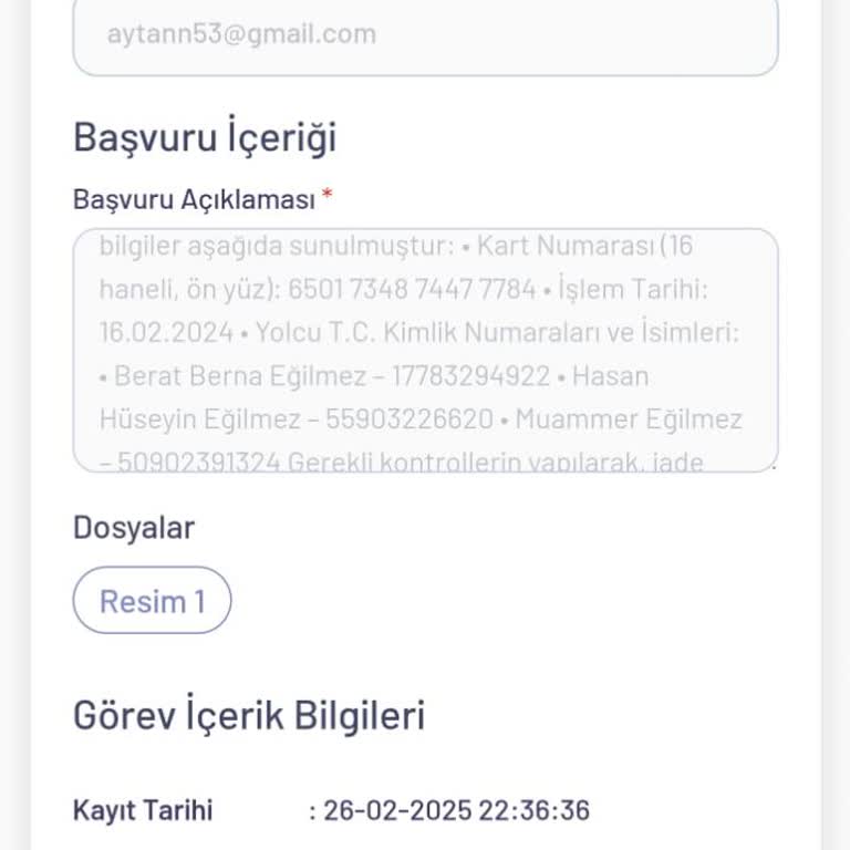 TCDD Biletleme Hatası Ve İade Sorunu