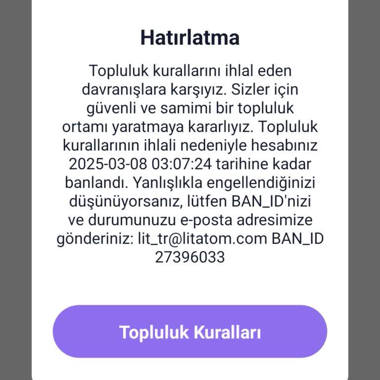Litmatch Unfair Ban on My Account – Requesting Immediate Review