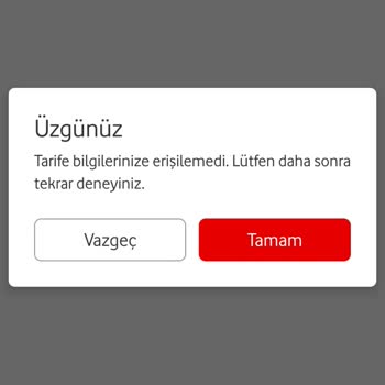 Vodafone Yanımda Premium Üyeliği Başlatılamıyor