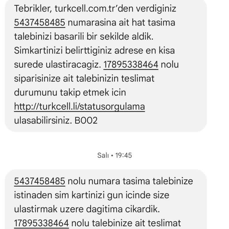 Turkcell'in Online Hat Taşıma Sürecindeki Sorunlar