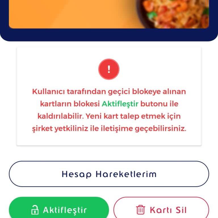 Haber Verilmeden Kapatılan Edenred Kartı Sorunu
