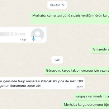 Siparişim Hakkında Cevap Alamıyorum