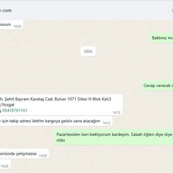 Siparişim Hakkında Cevap Alamıyorum