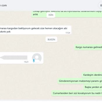 Siparişim Hakkında Cevap Alamıyorum