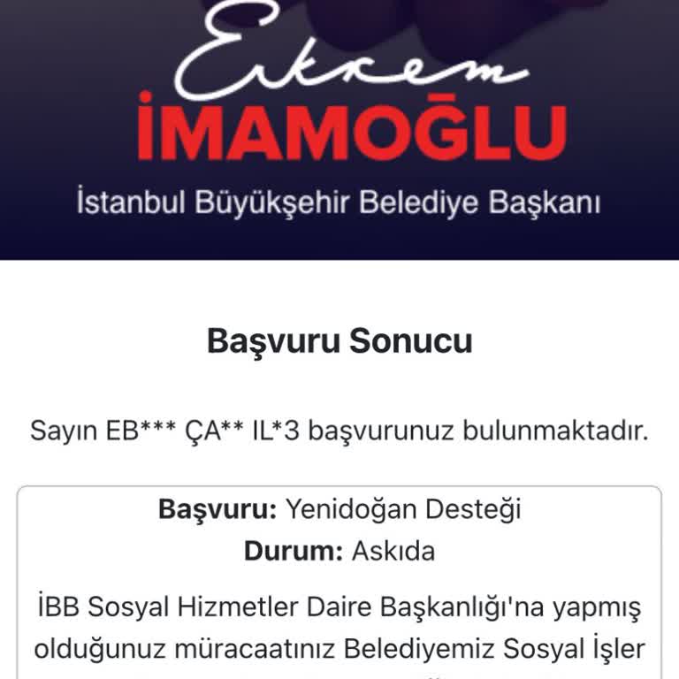 Yenidoğan Destek Paketinde Adil Olmayan Ret Kararı