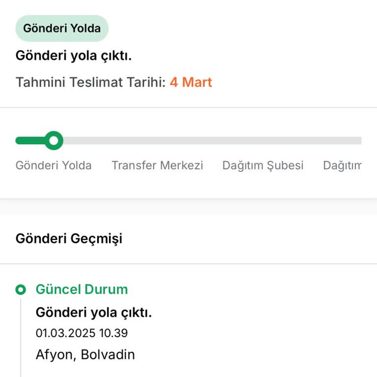 Aras Kargo Gemlik Şubesi Teslimat Sorunu