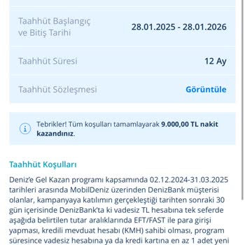 Denizbank Promosyon Ödemesi Gecikmesi