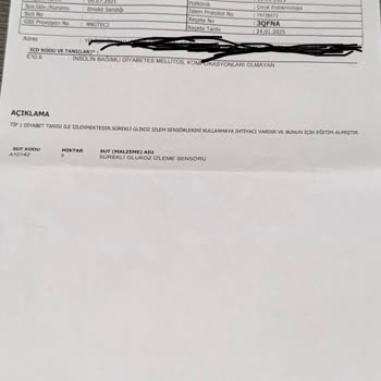Tamamlayıcı Sağlık Sigortası Kapsamında Tip-1 Diyabet Ödemesi Sorunu