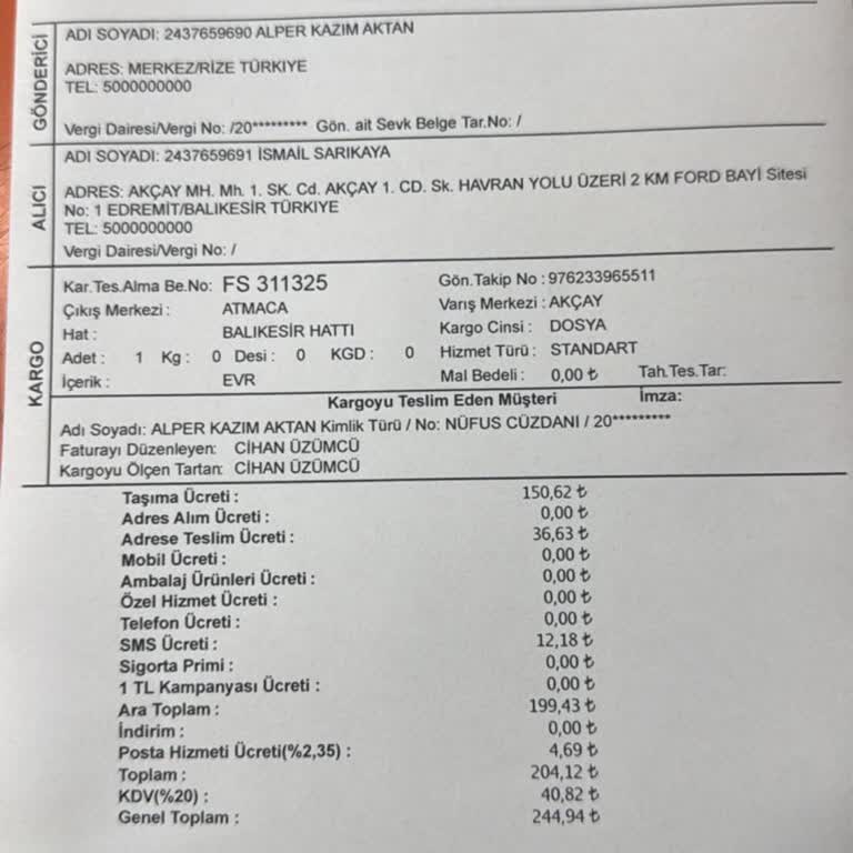 Kişisel Verilerimin İhlali Ve Kargo Güvenliği Sorunu