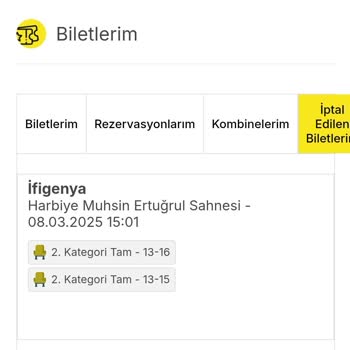 Bilet İptali Ve Bilgi Eksikliği