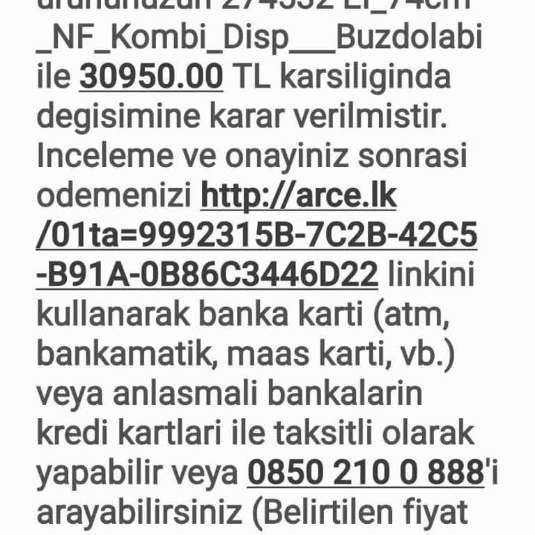 Arçelik Buzdolabı Değişim Ücreti Şoku