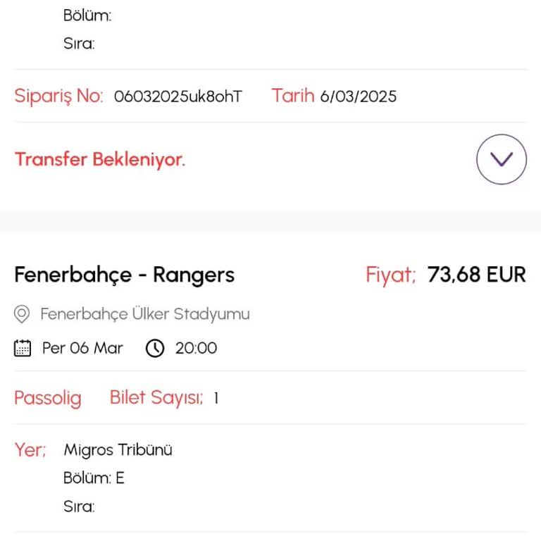 Maça 1 Saat Kala Bilet Krizi: Transfer Bekleniyor