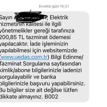 Uludağ Elektrik Tazminat Ödemesi Gecikmesi