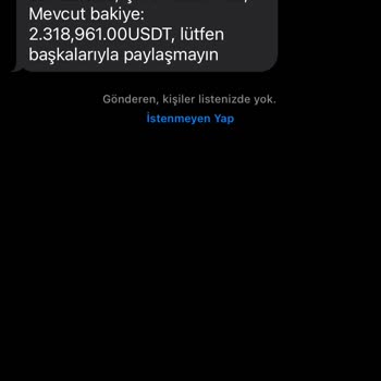 Bilinmeyen Hesap Ve Mesajlar Yüzünden Mağduriyet