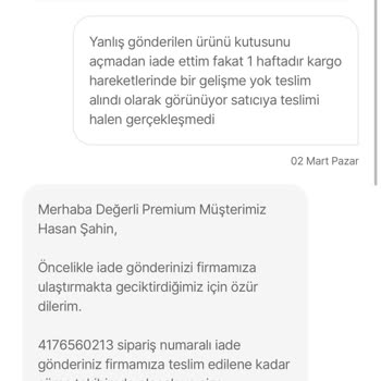 Yanlış Ürün Teslimatı Ve İade Sürecinde Sorun