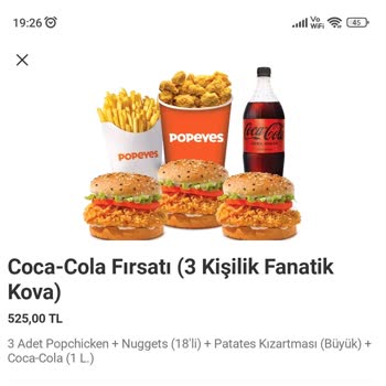 Popeyes Alanya Cikcilli Şubesinde Hayal Kırıklığı Yaratan Fanatik Kova Deneyimi