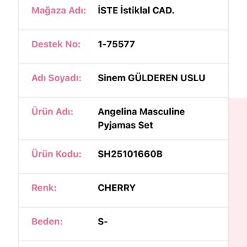 Kırışıklık Yapan Pijama Ve İlgisiz Müşteri Hizmetleri