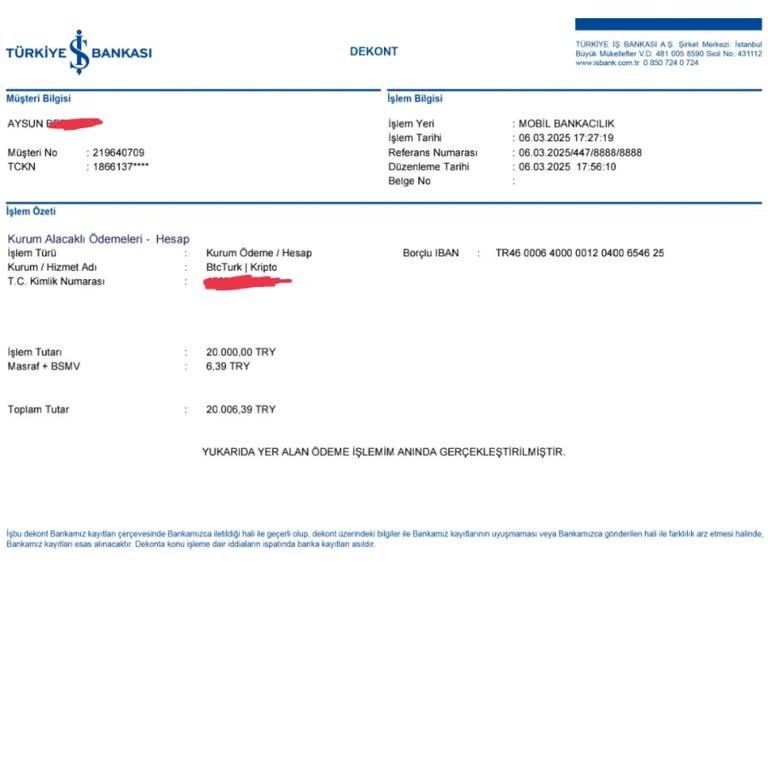 BTC Türk'te Para Transferi Sorunu