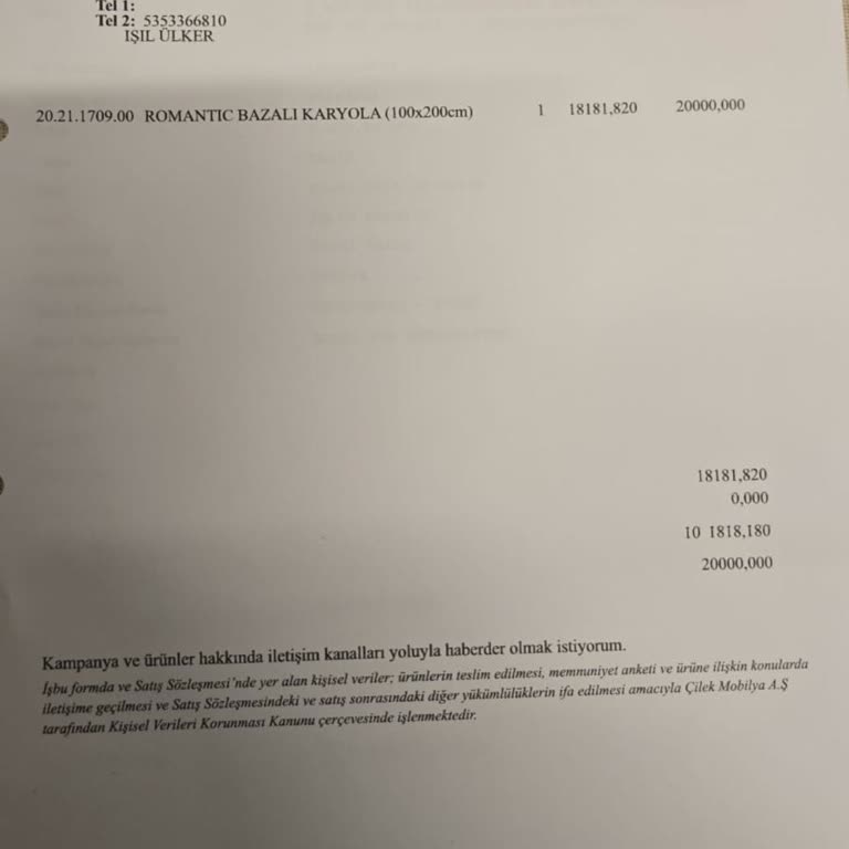 Yanlış Ölçüm Sonrası İptal Edilemeyen Yatak Alışverişi