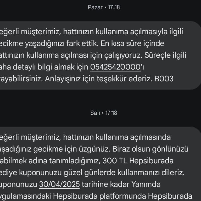Vodafone'a Geçiş Sürecinde Yaşanan Aksaklık Ve İletişim Sorunları