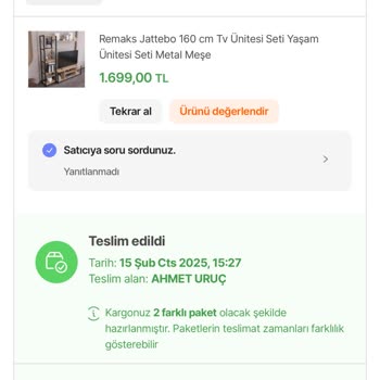 Kayıp TV Ünitesi: Ne Satıcı Ne Kargo Çözüm Sunuyor!