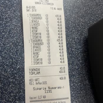 İzmir Kipa'da Menü Siparişi Ve Ödeme Sorunu