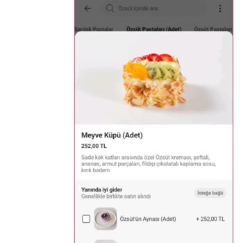 Meyve Küpü Pastası Hayal Kırıklığı