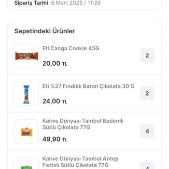 Sipariş İptali Ve Ürün Tükenmesi Nedeniyle Mağduriyet