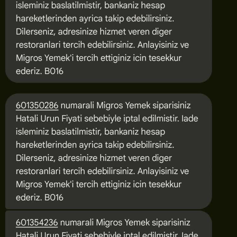 Migros'ta Sipariş İptalleri Ve Yanıltıcı Fiyatlandırma Sorunu