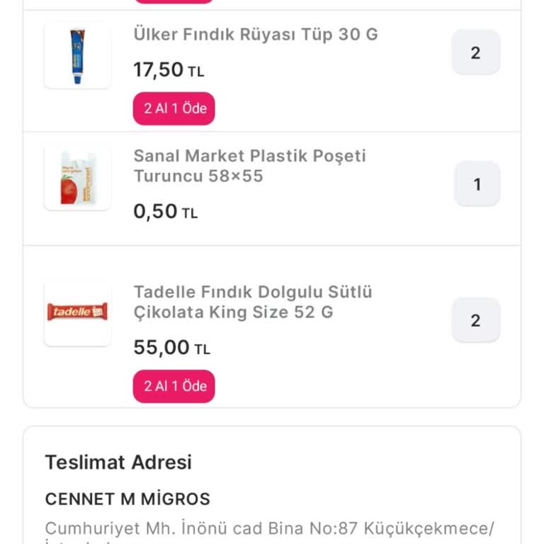 Migros Cennet Şubesi'nde Sipariş Hazırlama Sorunu