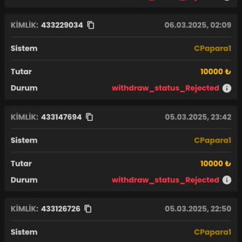 Kazanç Ödemesi Yapılmıyor