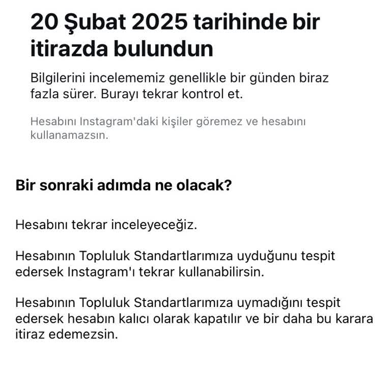 Uzun Süreli Instagram Hesabım Haksız Yere Askıya Alındı!